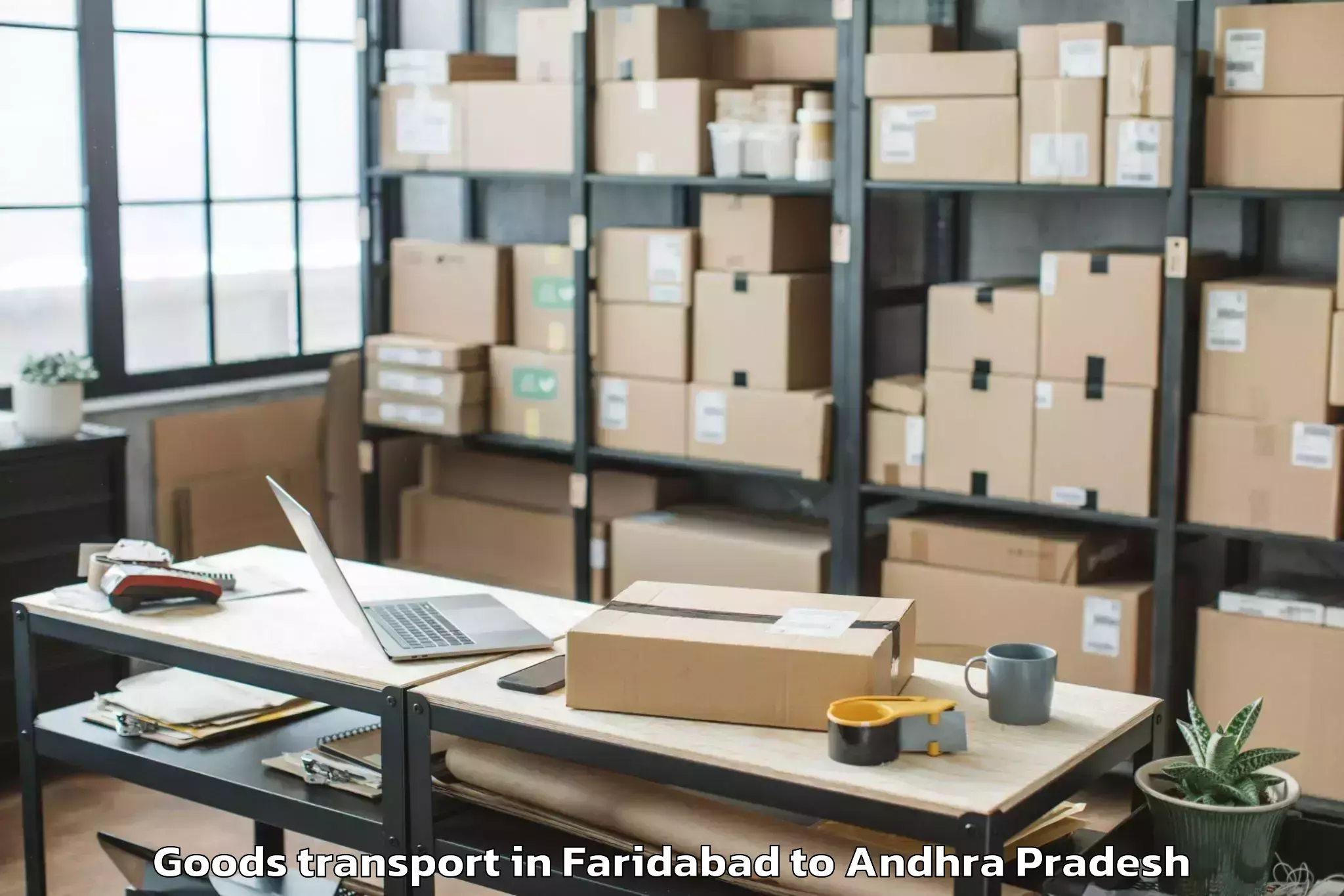 Book Faridabad to Chindepalle Goods Transport